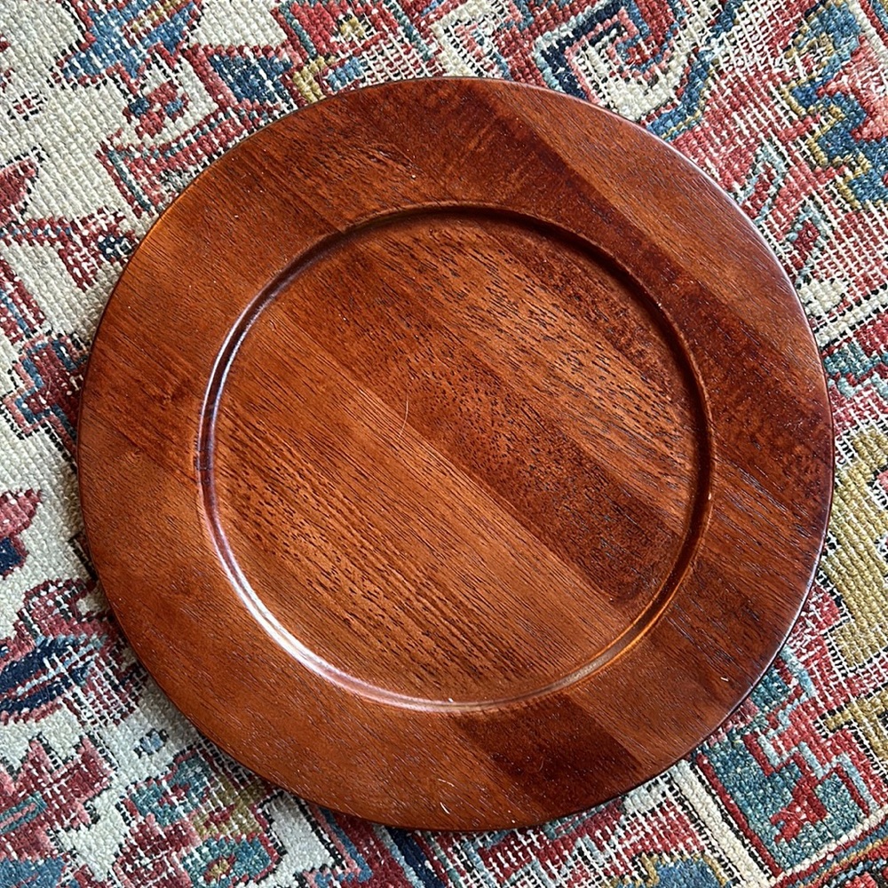 ✨ Pottery Barn Wood Charger Serving Tray ✨ Cheese Plate Party Platter ✨